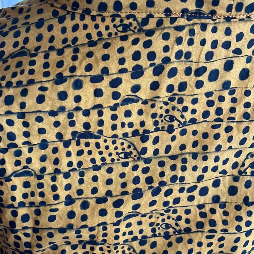Anthropologie Corey Lynn Calter Leopard Cowl Cotton Top Small EUC - Picture 7 of 7